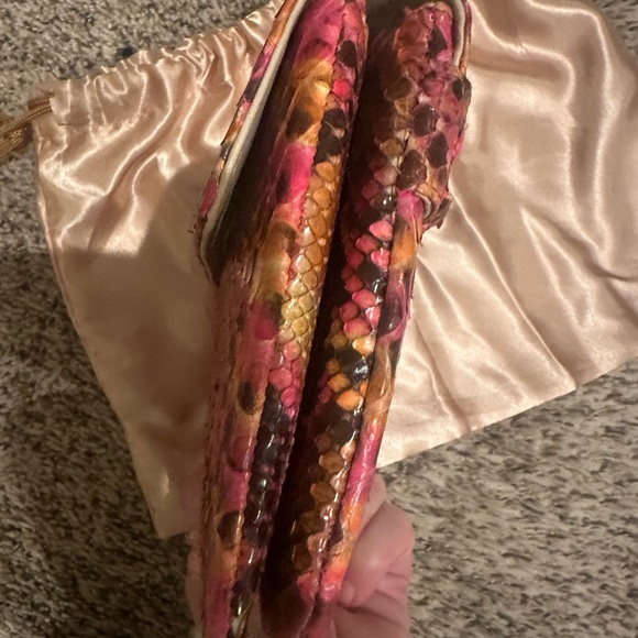 Chanel Python Pink Multicolor Clutch Reissue - Picture 4 of 14